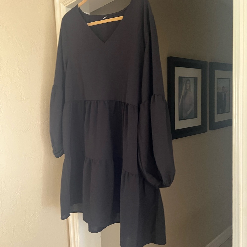 Loose Comfortable Black Women's Dress